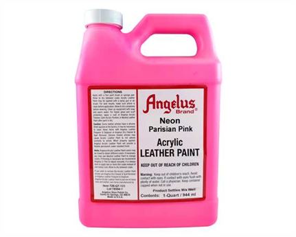 ANGELUS ACRYLIC PAINT NEON PARISIAN PINK (1 QRT) 946ML