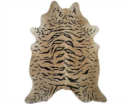 HAIR ON HIDE TIGER PRINT  (rug pictured sent) 