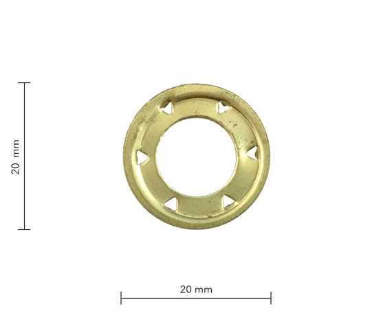 WASHER FOR SP4 EYELET SPIKED BRASS 