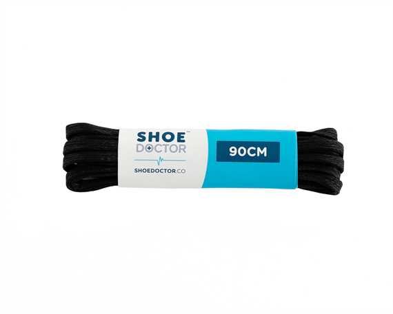  SHOE DOCTOR 90CM LACE FLAT THIN SEMI-WAX BLACK
