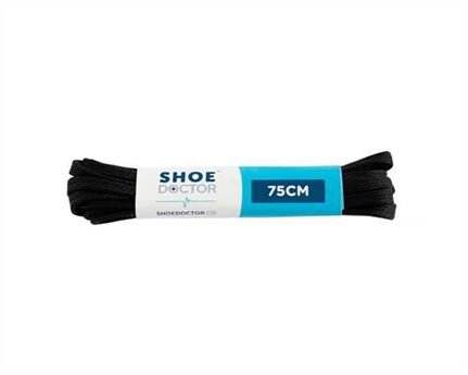  SHOE DOCTOR 75CM LACE FLAT THIN SEMI-WAX BLACK