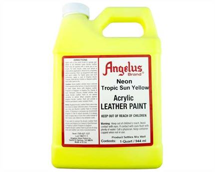 ANGELUS ACRYLIC PAINT NEON TROPIC SUN YELLOW  (1 QRT) 946ML
