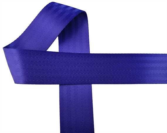WEBBING SEAT BELT (PER L/MTR) POLYESTER PURPLE 50MM