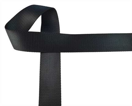 WEBBING POLYESTER BLACK 45MM (PER L/MTR)