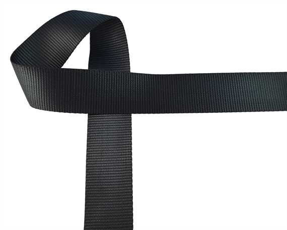 WEBBING POLYESTER BLACK 45MM (PER L/MTR)
