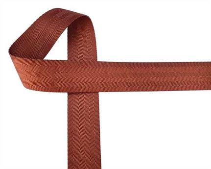 WEBBING POLYESTER BROWN 38MM (PER L/MTR)