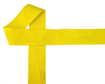 WEBBING BINDING COTTON (PER L/MTR) YELLOW Y57 50MM