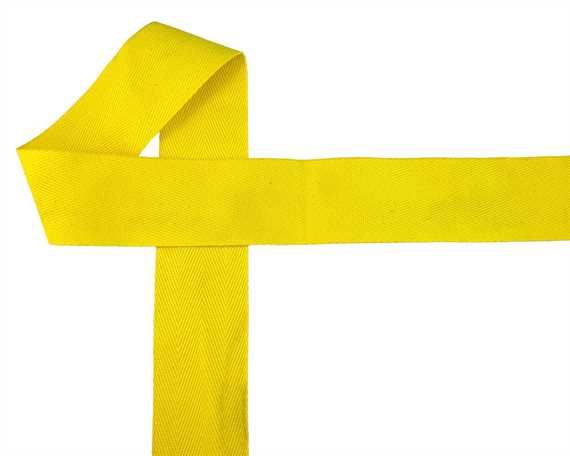 WEBBING BINDING COTTON (PER L/MTR) YELLOW Y57 50MM