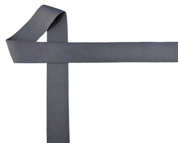 WEBBING BINDING COTTON (PER L/MTR) GREY 32MM
