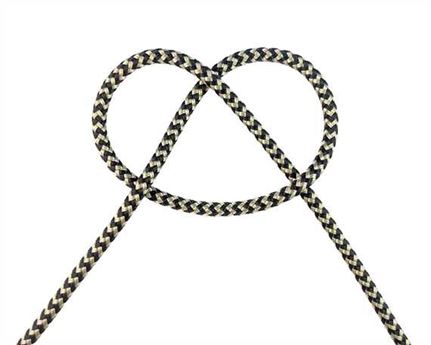 ROPE MARINE DOUBLE BRAID (PER L/MTR) 6MM BEIGE/BLACK ZIGZAG