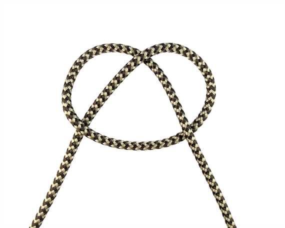 ROPE MARINE DOUBLE BRAID (PER L/MTR) 6MM BEIGE/BROWN ZIGZAG