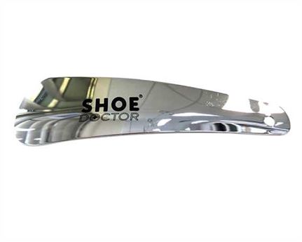  SHOE DOCTOR SHOE HORN SHORT METAL 15CM NEW SHINY with LOGO