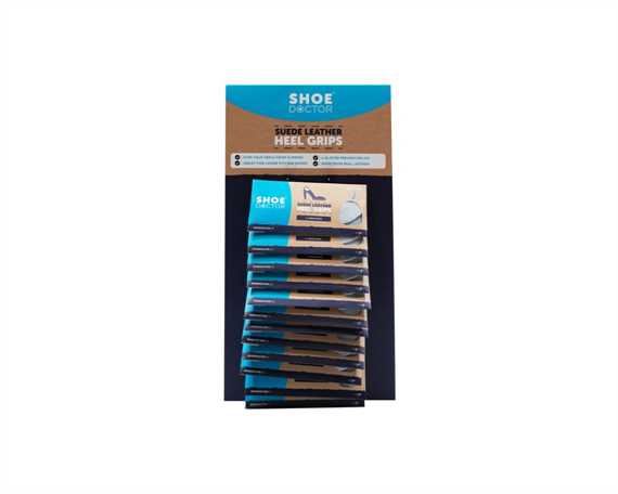  SHOE DOCTOR SLIP SUEDE HEEL GRIPS CARD (25 pair per card)