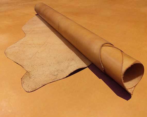 VEG TANNED COW SIDE 1.2/1.4MM TAN GREAT CRAFT LEATHER