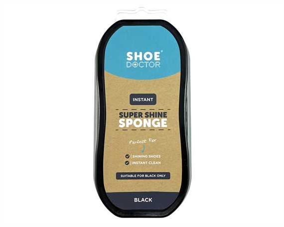  SHOE DOCTOR INSTANT SUPERSHINE SPONGE COLOUR BLACK