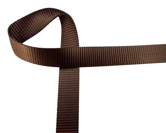 WEBBING HEAVY TRUCK (PER L/MTR) BROWN 35MM