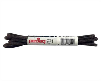PEDAG LACES 45CM ROUND DARK BROWN