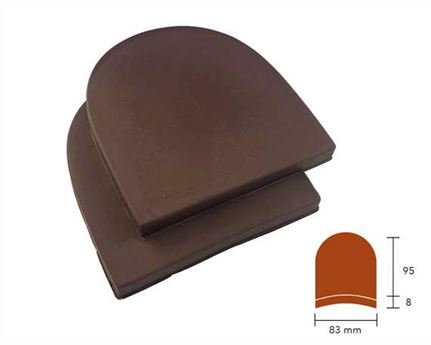 DROVER RUBBER HEEL BROWN (PAIRS)