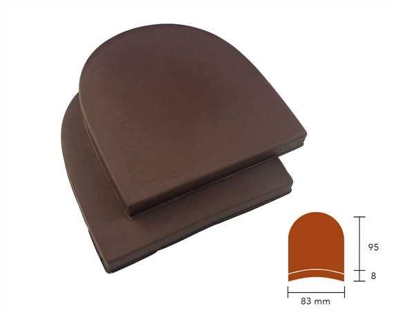 DROVER RUBBER HEEL BROWN (PAIRS)