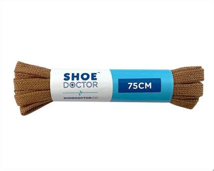  SHOE DOCTOR 75CM FINE FLAT LACE LIGHT BROWN