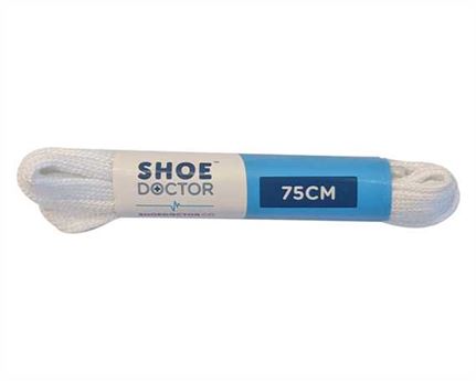  SHOE DOCTOR 75CM FINE FLAT LACE WHITE