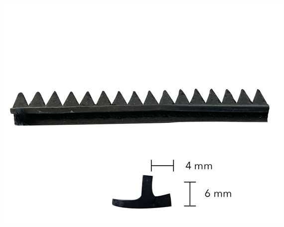 RANDING RUBBER MENS #1001 BLACK WITH BLACK STITCH