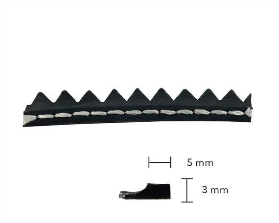 RANDING RUBBER MENS #1004 BLACK with WHITE STITCHING