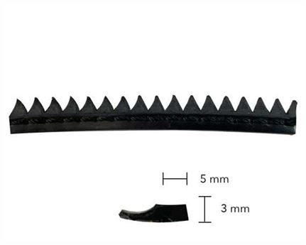 RANDING RUBBER MENS #1007 BLACK with BLACK STITCHING