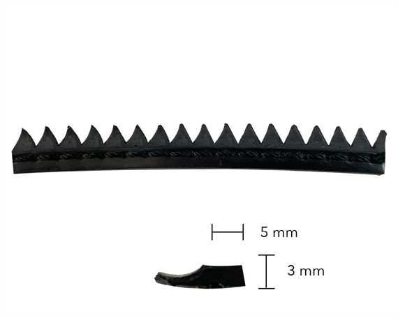 RANDING RUBBER MENS #1007 BLACK with BLACK STITCHING