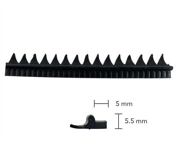 RANDING RUBBER EMBOSSED 1668 BLACK