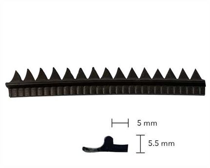 RANDING RUBBER EMBOSSED 1668 BROWN