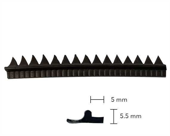 RANDING RUBBER EMBOSSED 1668 BROWN