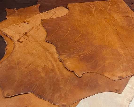 VEG TANNED LEATHER HALF SHOULDER TAN 3.5/3.7MM (EACH) 