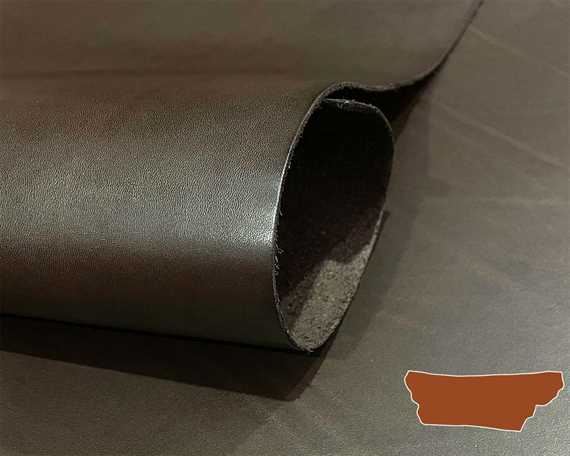 COW DOUBLE SHOULDER BAGALINO VEG RE-TAN FULL GRAIN 1.6/1.7MM DARK BROWN