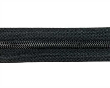 ZIP NYLON COIL #8 CONTINUOUS BLACK