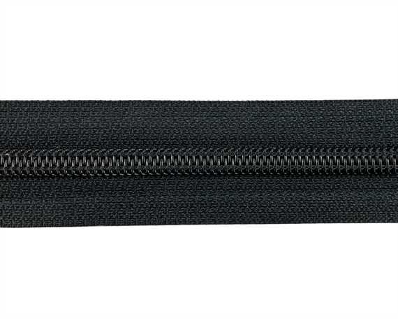 ZIP NYLON COIL #8 CONTINUOUS BLACK