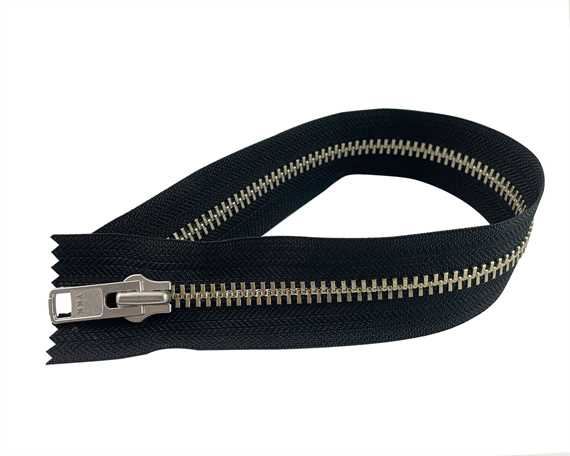 ZIP CLOSED END #10 NICKEL BLACK TAPE 30 CM