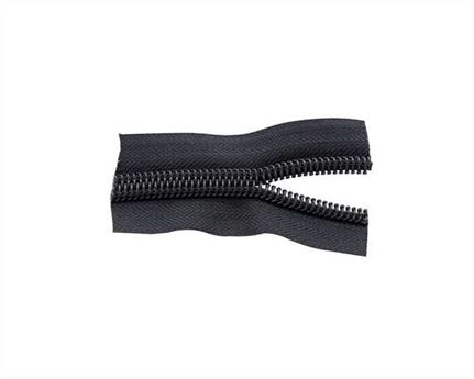 ZIP OPEN END #5 NYLON COIL BLACK 89 CM