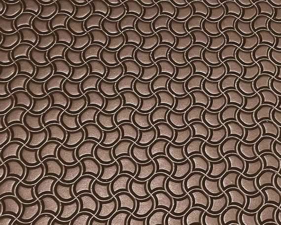 VERMANI 10MM BONE SHAPE PATTERNED SHEET 110  X 57CM BROWN