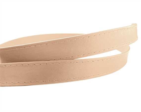 LEATHER STRAPPING STITCHED CAMEL 20MM