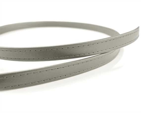 LEATHER STRAPPING STITCHED BONE 12MM