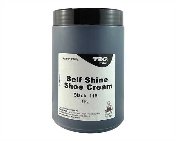  TRG PROFESSIONAL SELF SHINE SHOE CREAM 1 LITRE # 118 BLACK