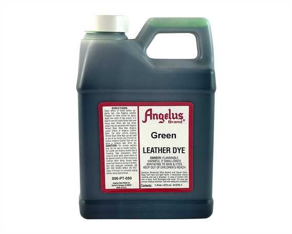 ANGELUS LEATHER DYE GREEN #050 1 PINT/473ML