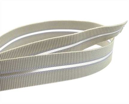 SHOE DOCTOR ELASTIC BUCKLE BEIGE STYLE #1686 (PER L/MTR) 20MM