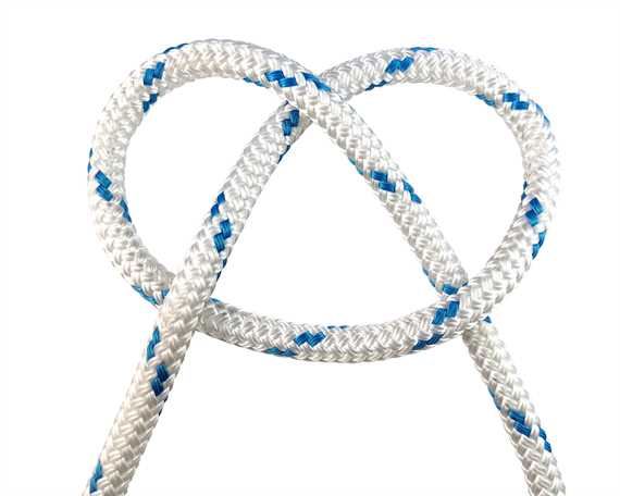 ROPE MARINE DOUBLE BRAID (PER L/MTR) 8MM WHITE - VARIOUS FLECK