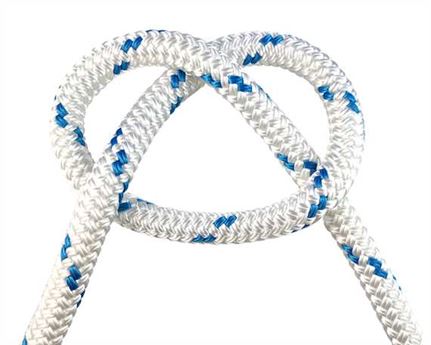 ROPE MARINE DOUBLE BRAID (PER L/MTR) 12MM WHITE - VARIOUS FLECK