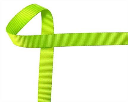 WEBBING POLYESTER FLUORO LIME #102 25MM (PER L/MTR)