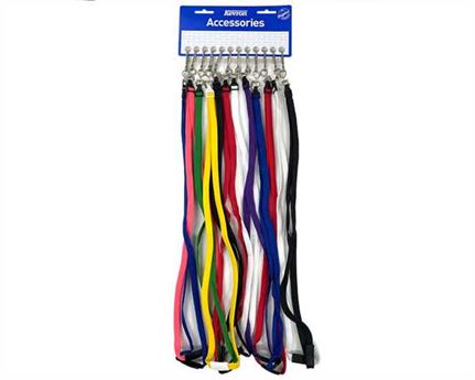 KEVRON BRAIDED LANYARD WITH "BREAKAWAY" FEATURE CARD OF 12