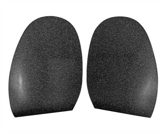 RUBBER HALF SOLE MIRROR GLITTER BLACK SIZE 5 (PR) 1.3mm