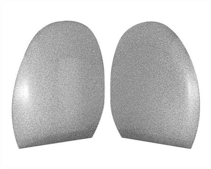RUBBER HALF SOLE MIRROR GLITTER SILVER SIZE 5 (PR) 1.3mm